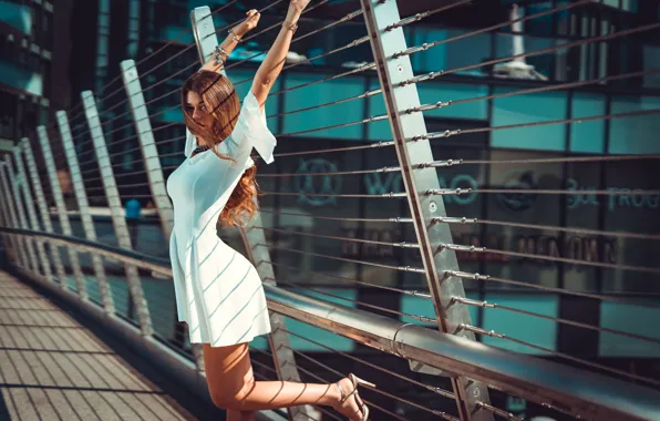 Look, girl, pose, hair, dress, Marco Squassina