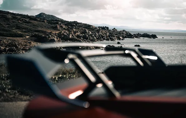 Lamborghini, close-up, Huracan, Lamborghini Huracan STO, rear wing