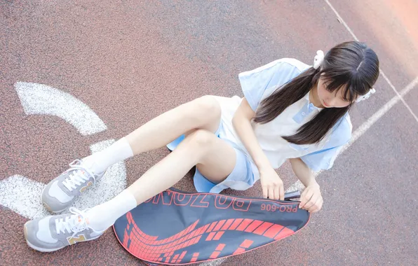 Beautiful, Asian, Model, Sports, Woman, Track, Cute, Pretty