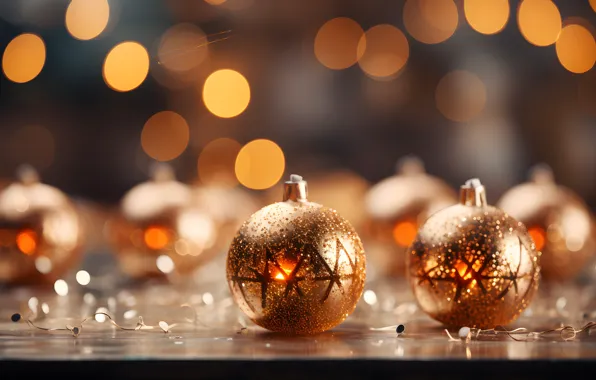 Balls, balls, Christmas, New year, Christmas decorations, Christmas decorations, AI art, neural network