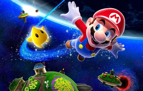 Space, Star, Super Mario