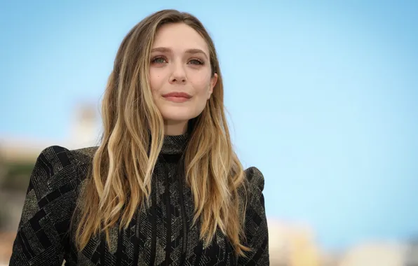 Picture look, pose, actress, hair, Elizabeth Olsen, Elizabeth Olsen, makeup.