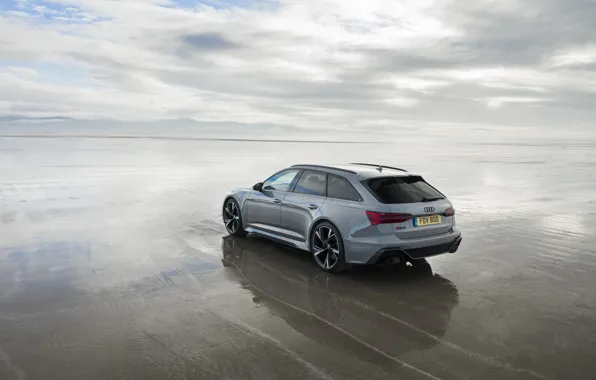 Picture Audi, universal, RS 6, 2020, wet sand, 2019, V8 Twin-Turbo, RS6 Avant