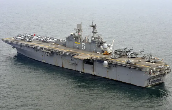 Picture sea, weapons, ship, USS Bonhomme Richard