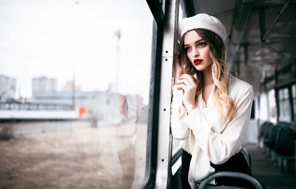 Picture look, pose, Girl, blouse, tram, Danil Gorkov, Christina Pleshakova