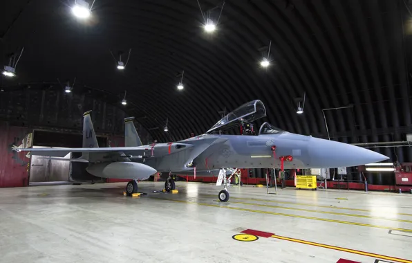 Fighter, hangar, Eagle, "Eagle", F-15D