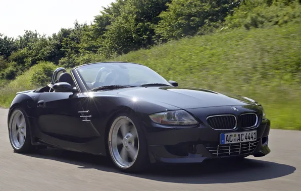 Road, black, convertible, German, Z4 M Roadster AC Schnitzer ACS4 Sport