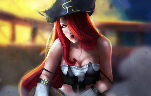 Picture girl, dust, league of legends, Miss Fortune