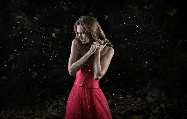 Girl, background, Cari