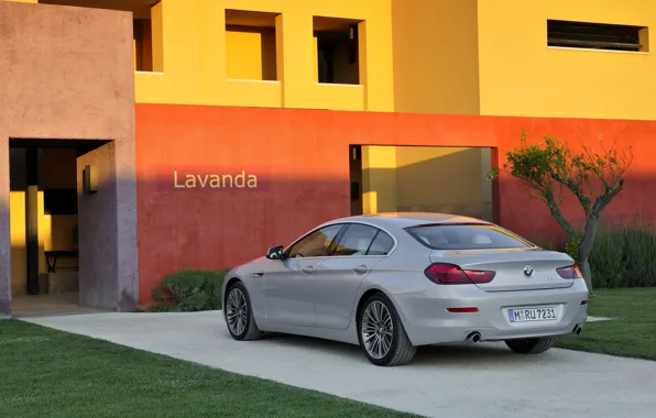 BMW, Machine, Grey, BMW, The building, Sedan, 6 Series