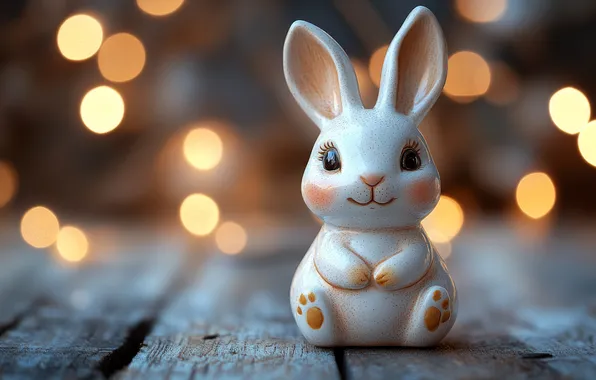 White, light, toy, Board, rabbit, Easter, figurine, Bunny