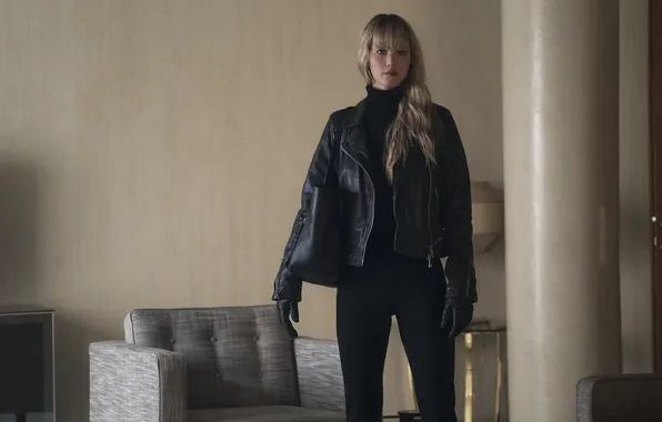 Girl, the film, frame, jacket, blonde, gloves, bag, Jennifer Lawrence