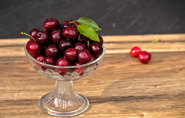 Cherry, berries, cherry, ramekin