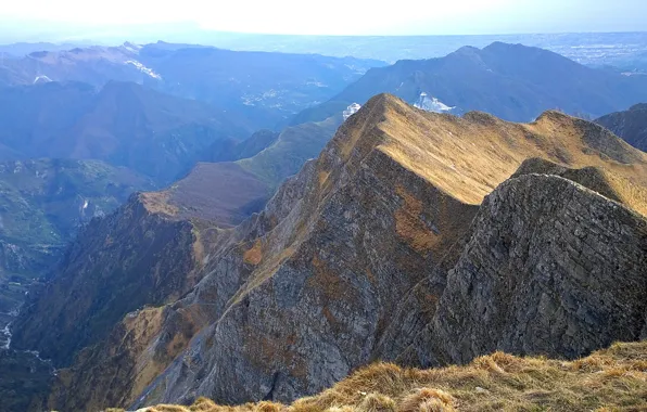 Mountains, Italy, Mount Sagro, Massa-Carrara, Fivizzano