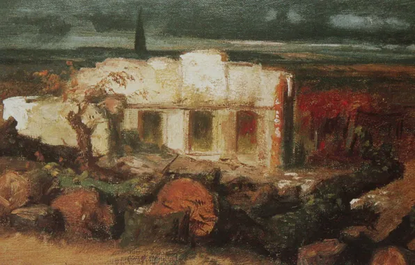 Picture 1870, Arnold .. .. , Destroyed house in Kehl