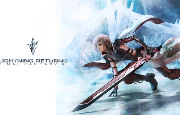 Picture sword, girl, Final Fantasy XIII, Lightning, Lightning Returns