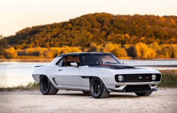 Chevrolet, 1969, Camaro, White, Chevrolet Camaro, SEMA, Lake, Forest