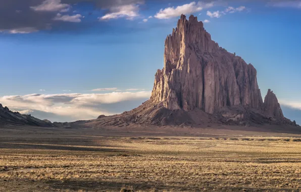 Picture the sky, rocks, mountains