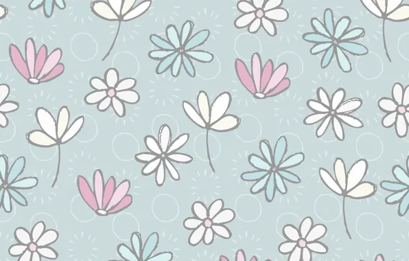 Picture flowers, background, texture