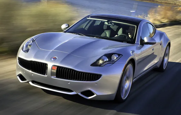 Picture road, auto, speed, Fisker, The Fisker Karma, Ever