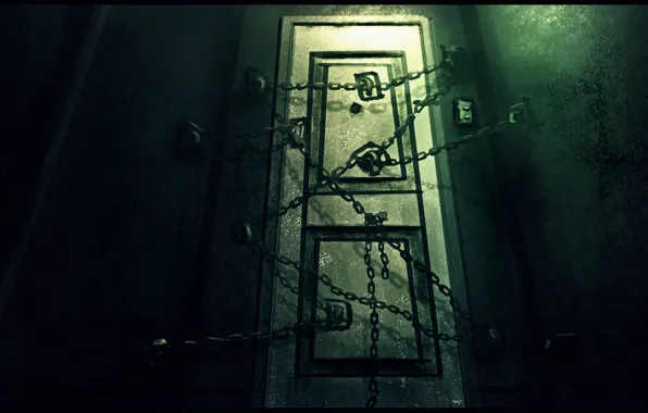 Picture the door, horror, game, Silent Hill 4, the room
