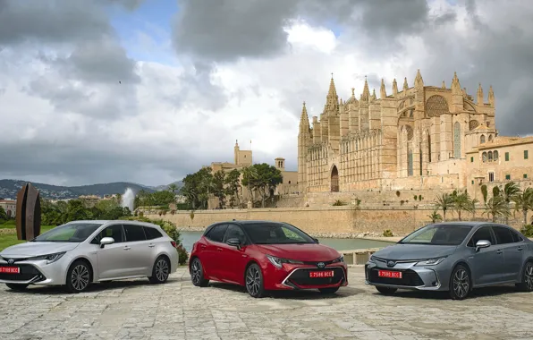 Auto, the city, the building, Toyota, Corolla