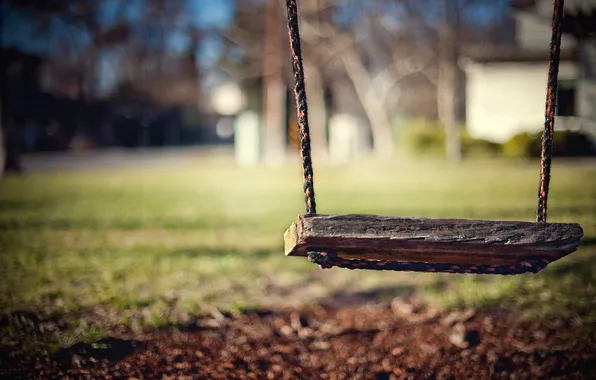 The city, background, swing