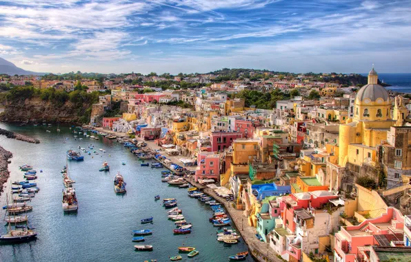 Italy, Italy, Campania, The Bay of Naples, Campaign, Procida Island, Procida Island, Gulf Naples