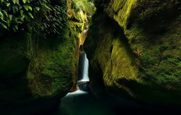 Picture river, rocks, waterfall