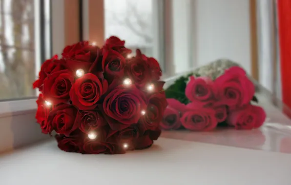 Roses, bouquet, wedding
