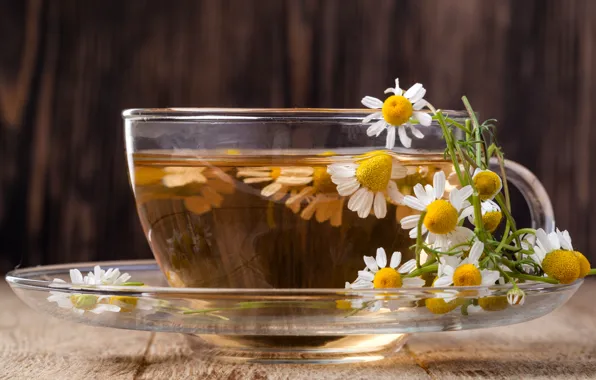 Picture flowers, tea, chamomile