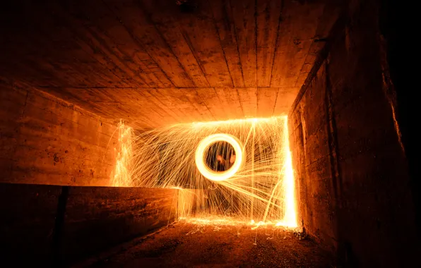 Picture excerpt, fireworks, Tunel