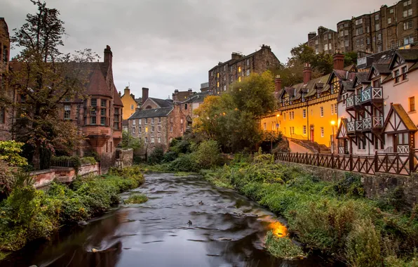 River, home, Scotland, Dean Village