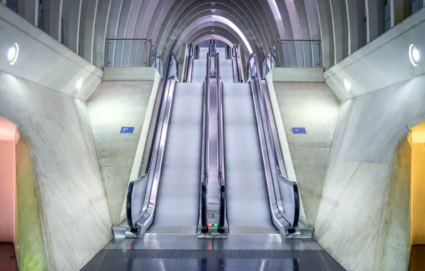 The city, Belgium, Europe, subway, Belgium, Sun, train stations