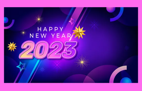 Purple, stars, light, line, circles, bright, lights, strip
