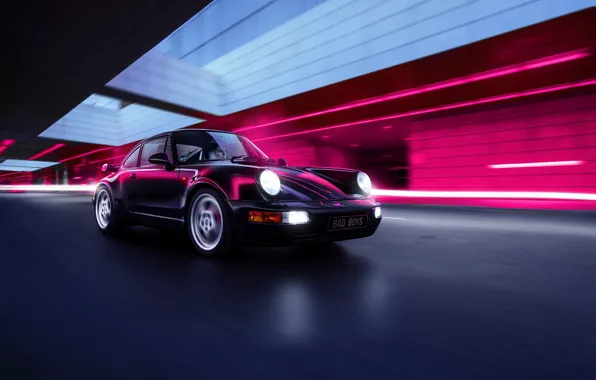 Road, transport, the tunnel, car, Porsche 939 Bad Boys