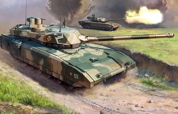 Picture main battle tank, Armata, T-14, the latest Russian tank