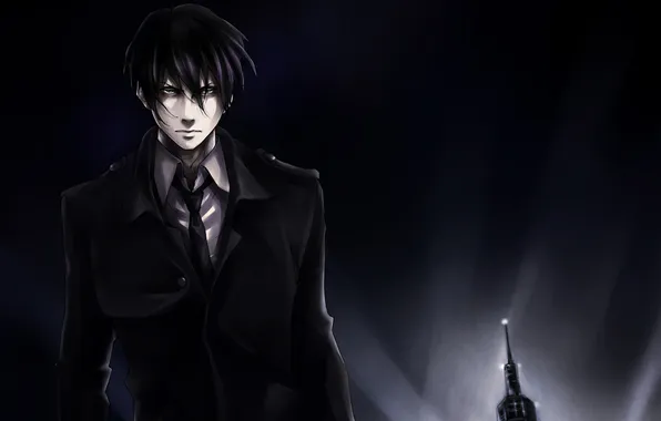 Picture light, tower, guy, PSYCHO-PASS, psycho-passport, Ginoza Nobuchika