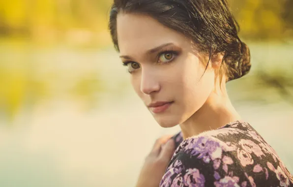 Summer, look, girl, brunette