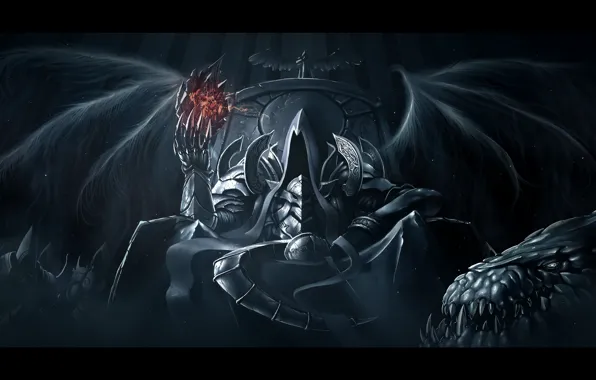 Picture darkness, demons, Diablo 3, Diablo III: Reaper of Souls, Malthael