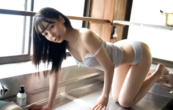 Asian, Model, Smile, Woman, Babe, Pretty, Window, Japanese