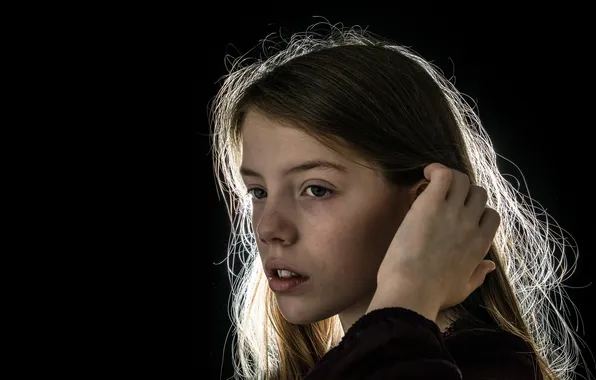 Look, portrait, girl