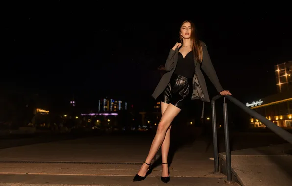 Girl, sweetheart, model, Shorts, Wallpaper, Shoes, Cross, brown hair