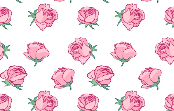 Picture background, roses, texture, buds