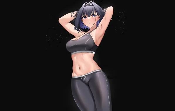 Cute anime girl, gym outfit, original HD phone wallpaper | Pxfuel