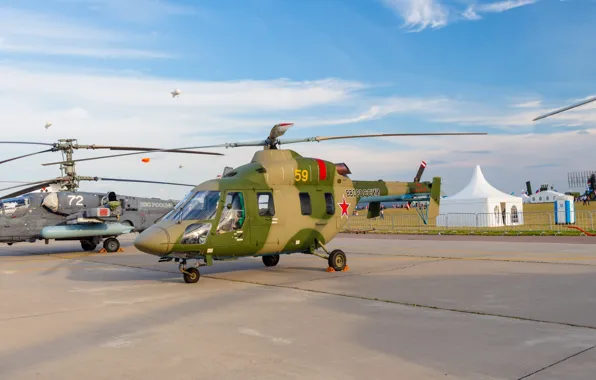Picture helicopter, Military, The Russian air force, MAX, 2015, Ansat, MAKS