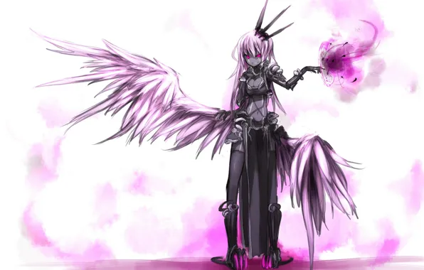 anime girl demon wings