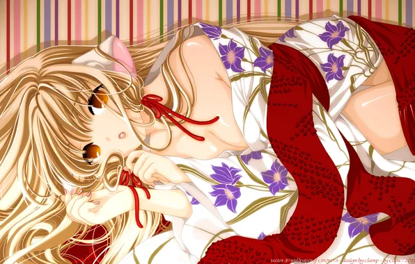 Picture yukata, chii, chobits