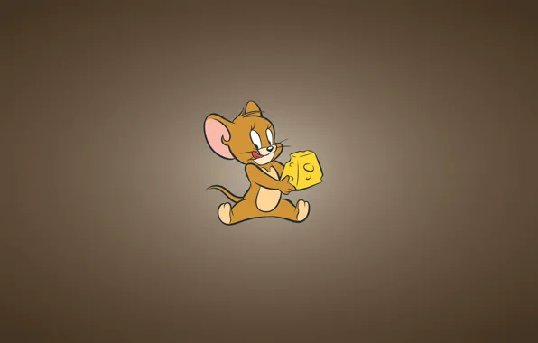 Picture minimalism, mouse, cheese, Tom and Jerry, Tom and Jerry