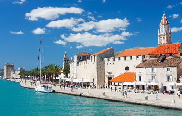 Sea, Croatia, old town, Jadran, Trogir